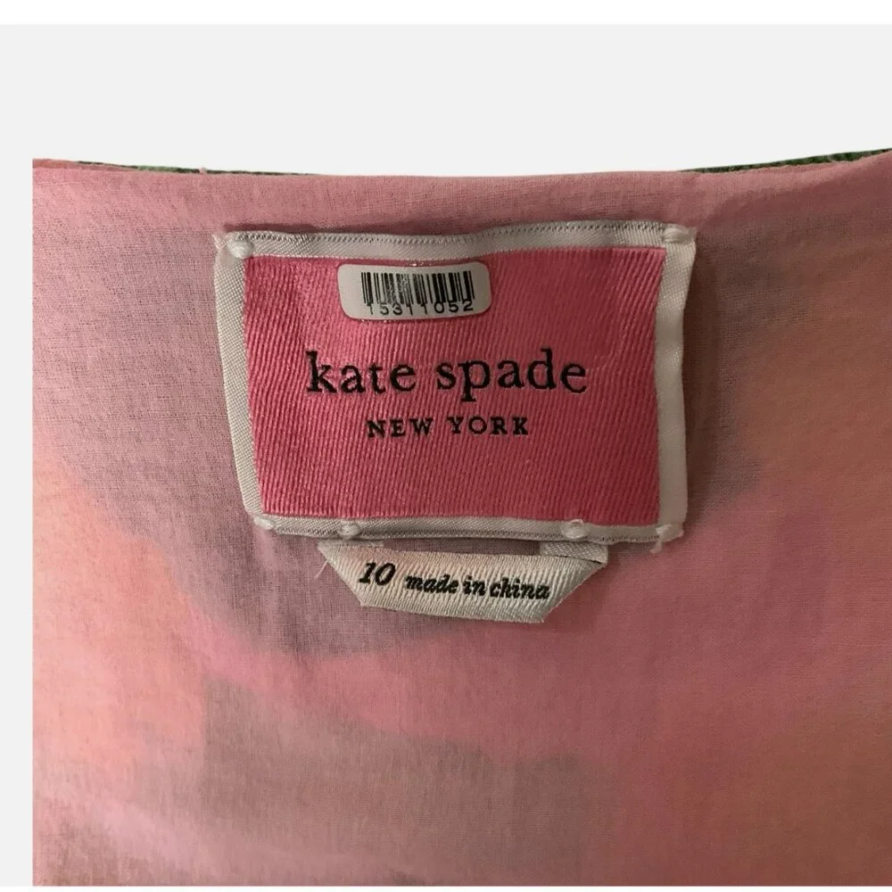 Kate Spade Cucumber Floral Swing‎ Dress